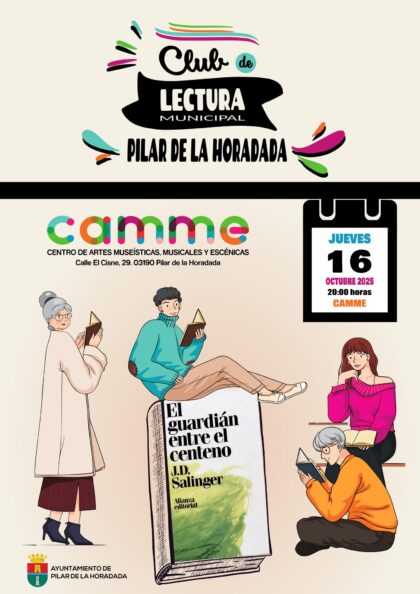 Pilar de la Horadada, evento cultural: Encuentro del Club de Lectura Municipal para comentar la obra 'El guardián entre el centeno', del escritor estadounidense J. D. Salinger, organizado por la Concejalía de Cultura