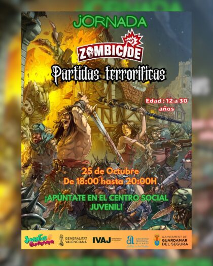 Guardamar del Segura, evento: Actividades del Centro Social Juvenil (CSJ) para jóvenes de 12 a 30 años, dentro de la agenda municipal de octubre del Ayuntamiento