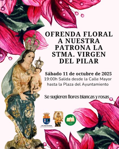 Los Montesinos, evento: Ofrenda de flores a la patrona, la Virgen del Pilar, y serenata, dentro de los actos de las fiestas patronales en honor a la Virgen del Pilar