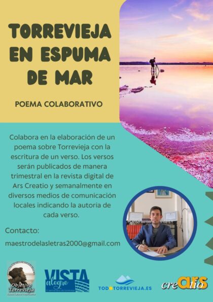 'Torrevieja en espuma de mar', un poema que nacerá de mil voces