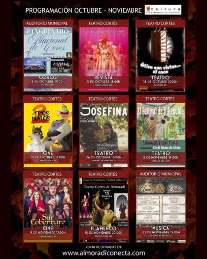 Almoradí, evento cultural: Sesión de cine con la película estadounidense de dibujos animados 'Los tipos malos 2' (2025), dentro de la programación cultural del cuarto trimestre de 2025 organizada por la Concejalía de Cultura