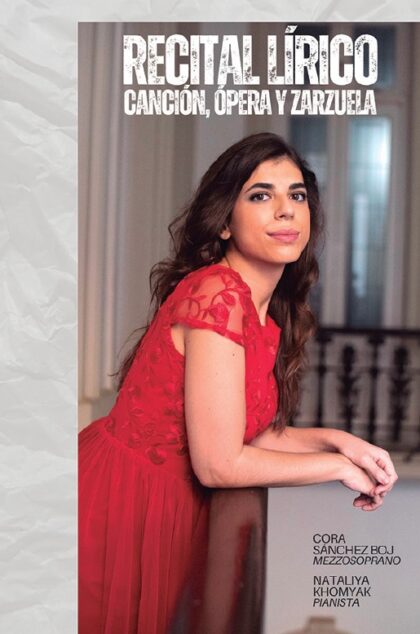 Torrevieja, evento cultural: Recital lírico por la mezzosoprano torrevejense Cora Sánchez y la pianista Nataliya Khomyak con canciones, ópera y zarzuela, dentro de la programación cultural para el tercer cuatrimestre organizada por la Concejalía de Cultura