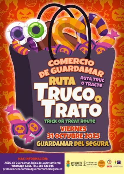 Guardamar del Segura, evento: Pasaje del terror a partir de 12 años en los actos de 'Halloween', dentro de la agenda municipal de octubre del Ayuntamiento