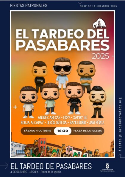 Pilar de la Horadada, evento: Fiesta con dj's locales en el tardeo del pasabares, dentro de los actos de las fiestas patronales de la Virgen del Pilar organizados por el Ayuntamiento Pilar de la Horadada, evento: Fiesta con dj's locales en el tardeo del pasabares, dentro de los actos de las fiestas patronales de la Virgen del Pilar organizados por el Ayuntamiento