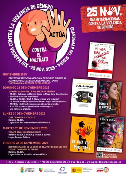 Guardamar del Segura, evento: Actividades del Centro Social Juvenil (CSJ) para jóvenes de 12 a 30 años, dentro de la agenda municipal de noviembre del Ayuntamiento