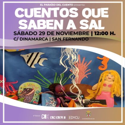 Cox, evento cultural: Sesión de cuentacuentos con 'Cuentos que saben a mal', por la compañía 'Paraíso del cuento', dentro de los actos del VI Cox Encuentado organizados por la Concejalía de Biblioteca y EDYCU