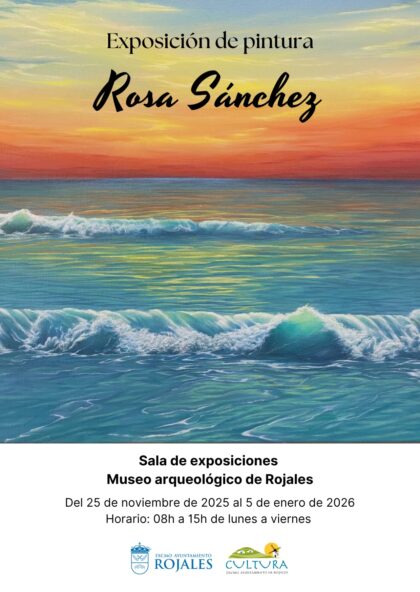 Rojales, evento: Exposición de pintura de la artista Rosa Sánchez, dentro de los actos del Museo Arqueológico y Paleontológico Municipal