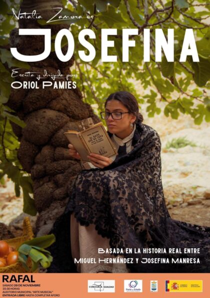 Rafal, evento cultural: Representación de la obra de teatro 'Josefina', interpretada por Natalia Zamora y dirigida y escrita por Oriol Pamies, dentro de los actos del 25N organizados por la Concejalía de Igualdad