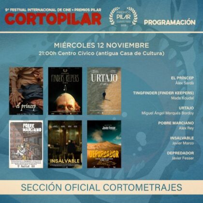 Pilar de la Horadada, evento cultural: Tercera sesión de la proyección de la sección oficial de cortometrajes, dentro del 9º Festival Internacional de Cortometrajes 'Cortopilar 2025'