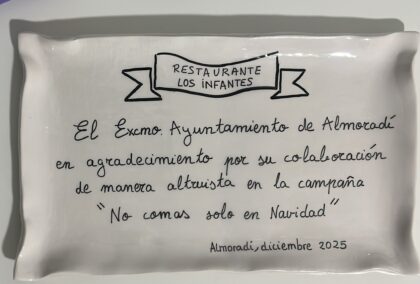 Almoradí impulsa un año más la campaña 'No comas solo en Navidad' que atenderá a 13 personas