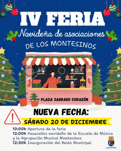 Los Montesinos, evento: Pasacalles navideño en la IV Feria Navideña de Asociaciones, dentro de las actividades de la programación navideña del Ayuntamiento