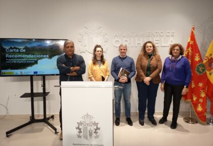 Orihuela presenta la Carta de Recomendaciones del proyecto 'Refluye Mi Río' tras el proceso participativo ciudadano y municipal