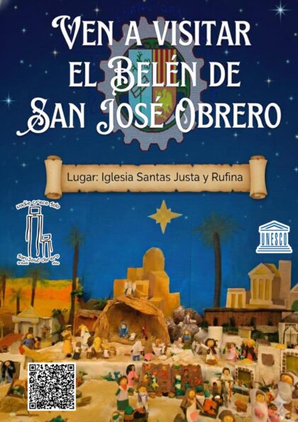 Orihuela, evento: Visita al belén del colegio San José Obrero, organizada por la Fundación Diocesana San José Obrero