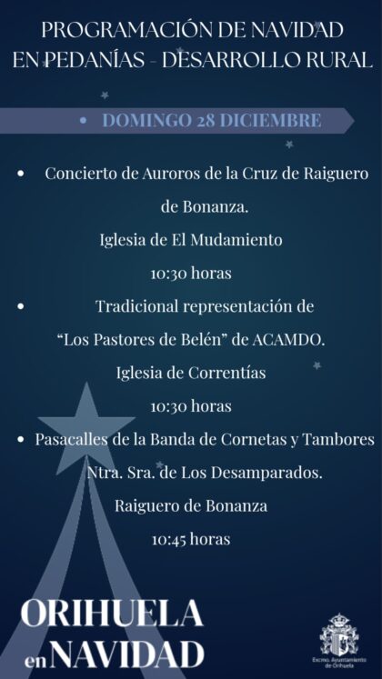 Urbanización Montepinar de El Escorratel de Orihuela, evento: Pasacalles de la asociación musical 'Nuestra Señora del Remedio', de La Matanza, dentro de la programación de actos de 'Navidad en pedanías 2025' organizada por la Concejalía de Desarrollo Rural Urbanización Montepinar de El Escorratel de Orihuela, evento: Pasacalles de la asociación musical 'Nuestra Señora del Remedio', de La Matanza, dentro de la programación de actos de 'Navidad en pedanías 2025' organizada por la Concejalía de Desarrollo Rural