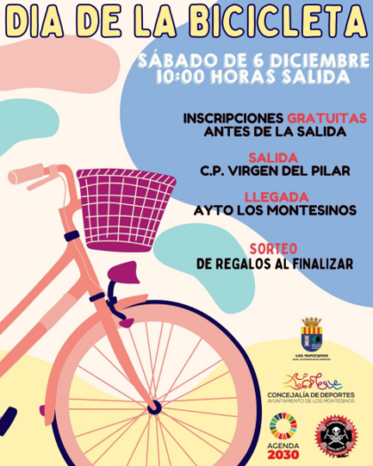 Los Montesinos, evento: Día de la Bicicleta con un recorrido urbano de entre 45 y 60 minutos, organizada por la Concejalía de Deportes
