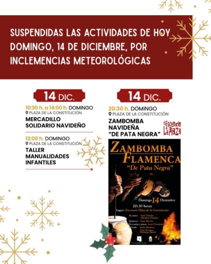 Torrevieja, evento cultural: SUSPENDIDO Concierto de 'Zambomba flamenca' 'De pata negra', dentro de los actos de la programación navideña de la Concejalía de Fiestas