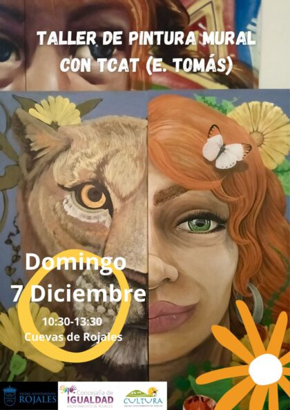 Rojales, evento: Taller de pintura mural para edades entre 7 y 15 años con TCAT, maestro del graffiti, Eduardo Tomás, en ‘Rodearte’, dentro de los actos del último trimestre del año de la Concejalía de Cultura