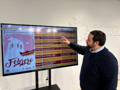 Orihuela invita a descubrir su patrimonio y naturaleza con una variada programación de rutas turísticas para febrero Orihuela invita a descubrir su patrimonio y naturaleza con una variada programación de rutas turísticas para febrero