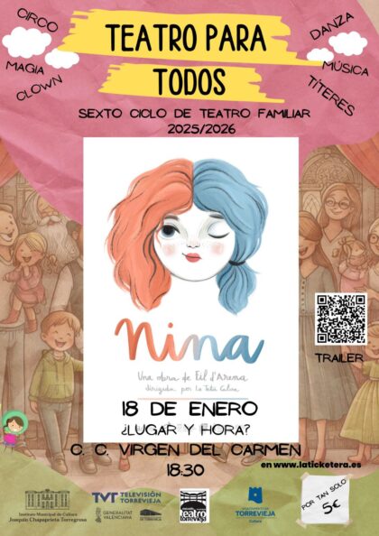 Continúa el VI ciclo 'Teatro para todos' con el espectáculo de danza teatro 'Nina'