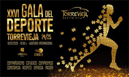 La XXVI Gala del Deporte de Torrevieja se celebrará el domingo 18 de enero en el Auditorio Internacional