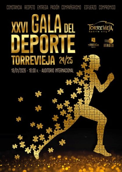 Torrevieja, evento: XXVI Gala del Deporte para rendir homenaje y poner en valor los logros deportivos más destacados de la temporada 2025, organizada por la Concejalía de Deportes