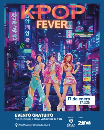 Orihuela Costa, evento: Espectáculo 'K-pop fever' con tributo a 'Las guerreras del k-pop' para todos los públicos, dentro de los actos de enero del Centro Comercial Zenia Boulevard