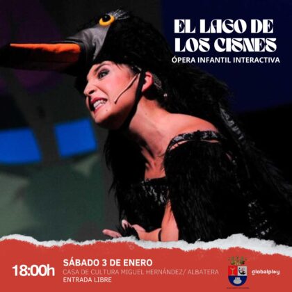 Albatera, evento cultural: Representación de la ópera infantil interactiva 'El lago de los cisnes', dentro de los actos de la programación navideña de la Concejalía de Fiestas