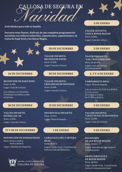 Callosa de Segura, evento: Cabalgata de los Reyes Magos, organizada por el Ayuntamiento