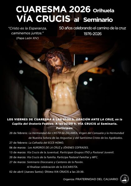 Orihuela, evento: Procesión de la Hermandad del Silencio, dentro de los actos de Semana Santa organizados por la Junta Mayor de Semana Santa