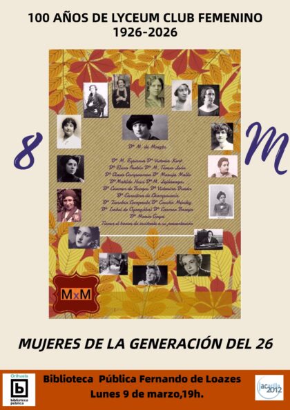 Orihuela, evento: Charla coloquio sobre educación 'La educación es un tesoro', a cargo de la escritora Laura Fabregat, dentro de los actos de la Biblioteca Pública y Archivo Histórico ‘Fernando de Loazes’