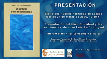 Orihuela, evento cultural: Reunión del Club de Lectura 'Fernando de Loazes' con el libro para comentar 'La señora March', de la escritora Virginia Feito, dentro de los actos de la Biblioteca Pública y Archivo Histórico ‘Fernando de Loazes’