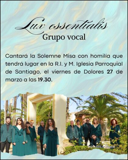 Orihuela, evento: Pasacalles de la Hermandad de Nuestra Señora de las Angustias y Santísimo Cristo de los Agobiados, dentro de los actos de Cuaresma organizados por la Junta Mayor de Semana Santa