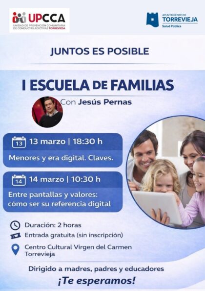 Dos programas formativos buscan fortalecer la convivencia y el bienestar en familias torrevejenses