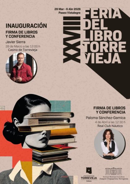Torrevieja, evento cultural: Recital de poesía, a cargo de la asociación 'Ars Creatio', en la XXVIII Feria del Libro 2026, dentro de la programación cultural para el primer cuatrimestre de 2026 organizada por la Concejalía de Cultura