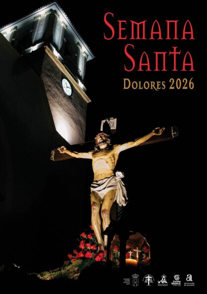 Dolores, evento: Procesión de Resurrección, con todos los estandartes de las cofradías, dentro de los actos de la Semana Santa organizados por la Junta Mayor de Cofradías de Semana Santa y el Ayuntamiento