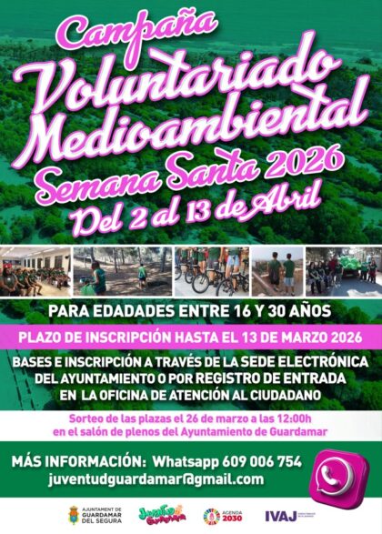 Guardamar del Segura, evento: Actividades del Centro Social Juvenil (CSJ) para jóvenes de 12 a 30 años, dentro de la agenda municipal de abril del Ayuntamiento