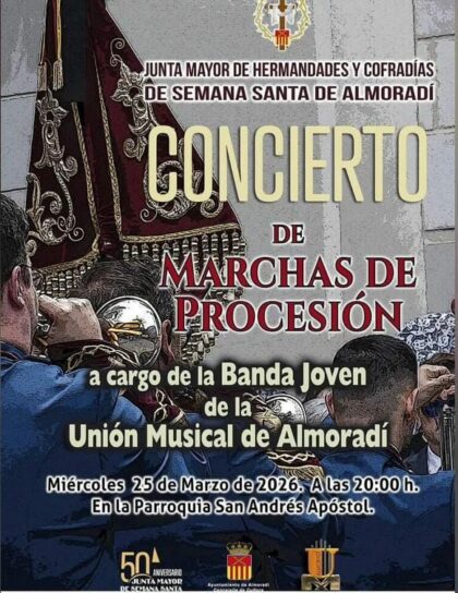 Almoradí, evento: Celebración de la misa, dentro de los actos de Cuaresma organizados por la Junta Mayor de Hermandades y Cofradías de Semana Santa y Concejalía de Fiestas