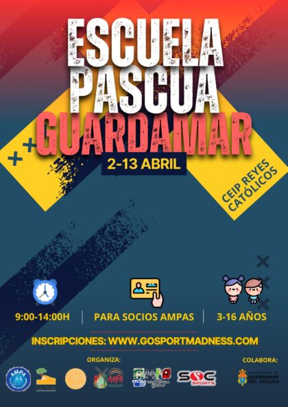 Guardamar del Segura, evento: Actividades del Centro Social Juvenil (CSJ) para jóvenes de 12 a 30 años, dentro de la agenda municipal de abril del Ayuntamiento