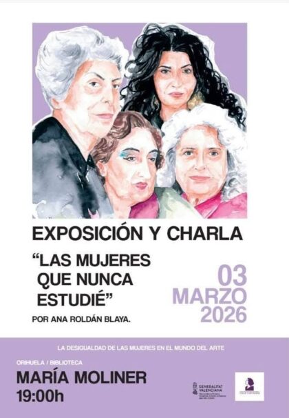 Orihuela, evento: Representación de la obra teatral 'Josefina', de Oriol Pamies y con Natalia Zamora, para alumnado de ESO y Bachillerato y público, dentro de los actos del Día Internacional de la Mujer, el 8M, organizados por la Concejalía de Igualdad