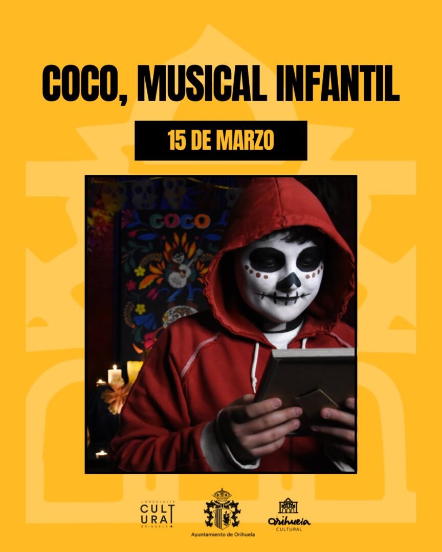 Orihuela, evento cultural: Representación tributo al musical ‘Coco’, dentro de la programación del primer cuatrimestre de 2026 del Teatro Circo ‘Atanasio Die’