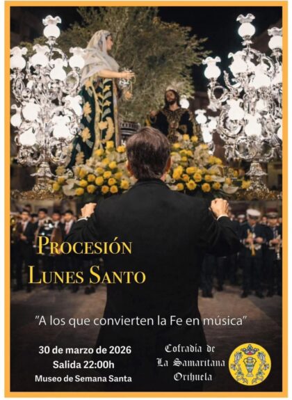 Orihuela, evento: Pasacalles de la Hermandad del Prendimiento, dentro de los actos de Semana Santa organizados por la Junta Mayor de Semana Santa