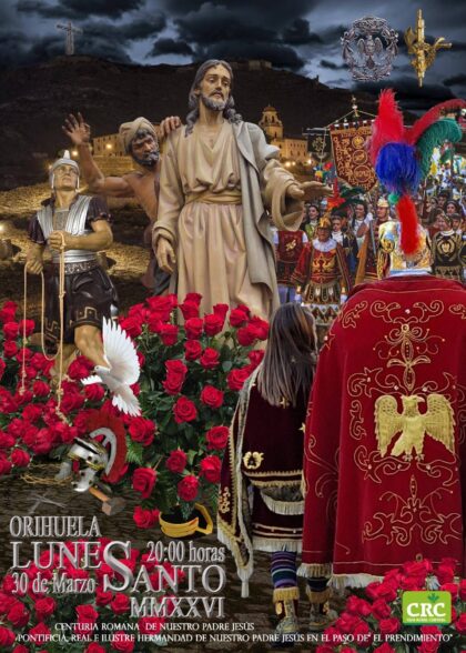 Orihuela, evento: Pasacalles de la Hermandad del Prendimiento, dentro de los actos de Semana Santa organizados por la Junta Mayor de Semana Santa