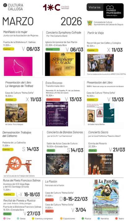 Callosa de Segura, evento cultural: Representación del auto sacramental 'La Pasión' de Callosa de Segura, por el Patronato de 'La pasión', dentro de los actos de marzo organizados por la Concejalía de Cultura