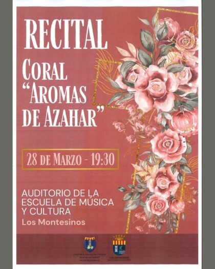 Los Montesinos, evento cultural: Recital de la coral 'Aromas de azahar', dentro de los actos de Cuaresma organizados por la Junta Mayor de la Semana Santa