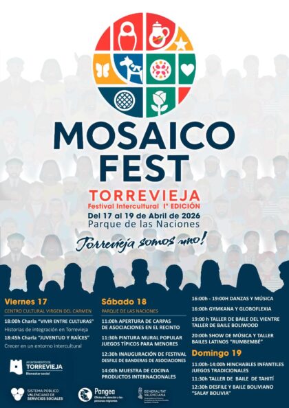 Torrevieja organiza el I Mosaico Fest para reforzar la convivencia intercultural en el municipio