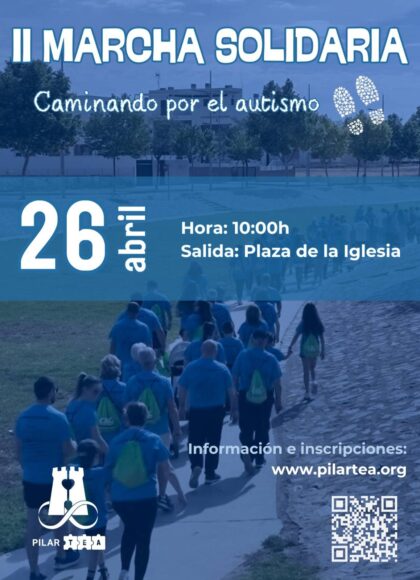 Pilar de la Horadada, evento: II Marcha solidaria 'Caminando por el autismo' a favor del Trastorno del Espectro Autista, organizada por la asociación 'PilarTEA'