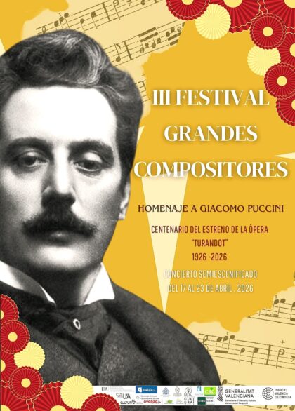 El III Festival Grandes Compositores conmemora el centenario de Turandot con representaciones en Orihuela, Torrevieja y Elche