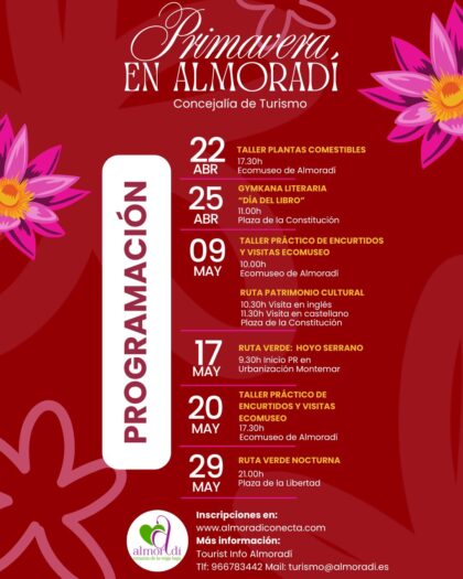 Almoradí, evento: APLAZADO al DOMINGO 17 de MAYO Taller práctico de encurtidos y visitas al Ecomuseo, dentro de los actos de la 'Primavera en Almoradí' organizado por la Concejalía de Turismo