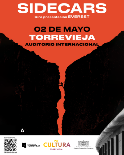 Torrevieja, evento cultural: Concierto del grupo 'Sidecars' con la presentación en directo de su nuevo álbum 'Everest' en el inicio de su gira, dentro de la programación cultural para el segundo cuatrimestre de 2026 organizada por la Concejalía de Cultura Torrevieja, evento cultural: Concierto del grupo 'Sidecars' con la presentación en directo de su nuevo álbum 'Everest' en el inicio de su gira, dentro de la programación cultural para el segundo cuatrimestre de 2026 organizada por la Concejalía de Cultura