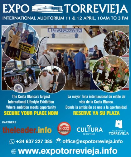 Torrevieja, evento: IX Feria Internacional 'Expo Torrevieja 2026', uno de los eventos de estilo de vida más destacados del sur de la Costa Blanca para residentes extranjeros, organizada por la Concejalía de Cultura